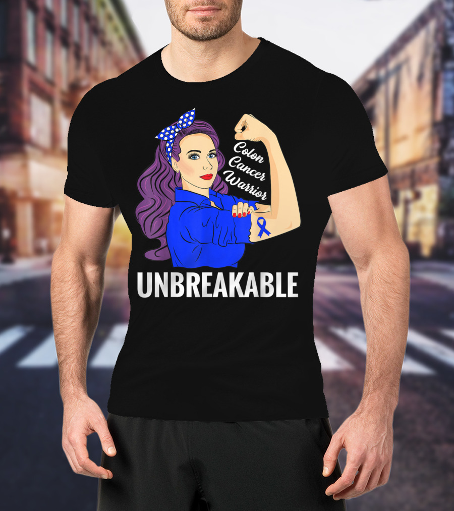Unbreakable Colon Cancer Warrior Rosie T-Shirt