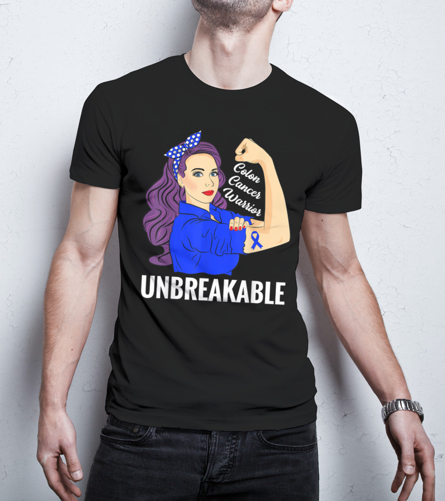 Unbreakable Colon Cancer Warrior Rosie T-Shirt