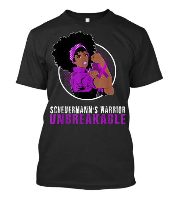 Scheuermann's Warrior Unbreakable Black Girl Empowerment T-Shirt