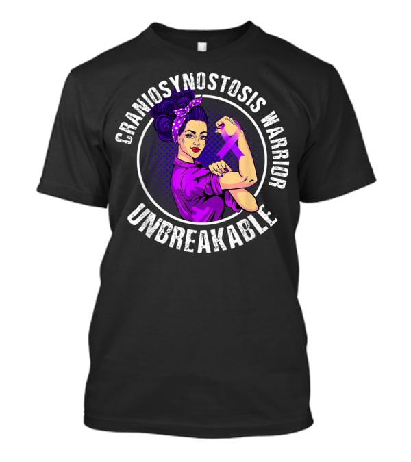 Craniosynostosis Warrior Unbreakable Retro Empowerment T-Shirt