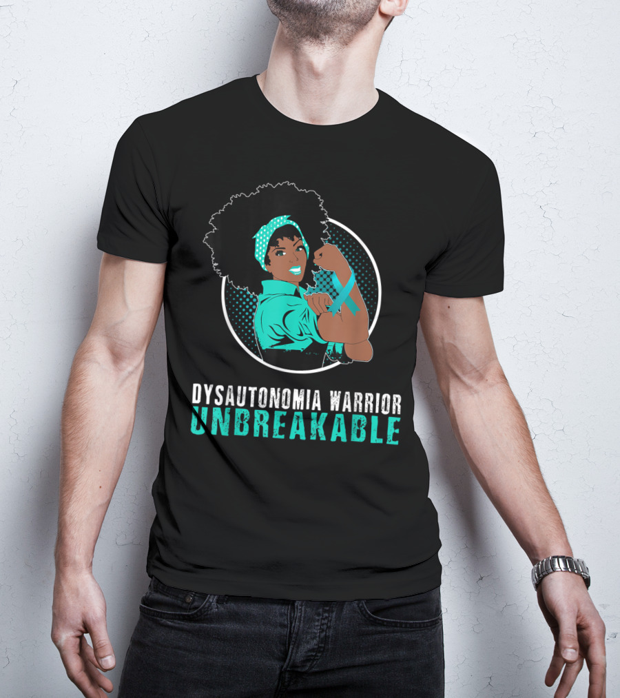 Black Girl Dysautonomia Warrior Unbreakable T-Shirt