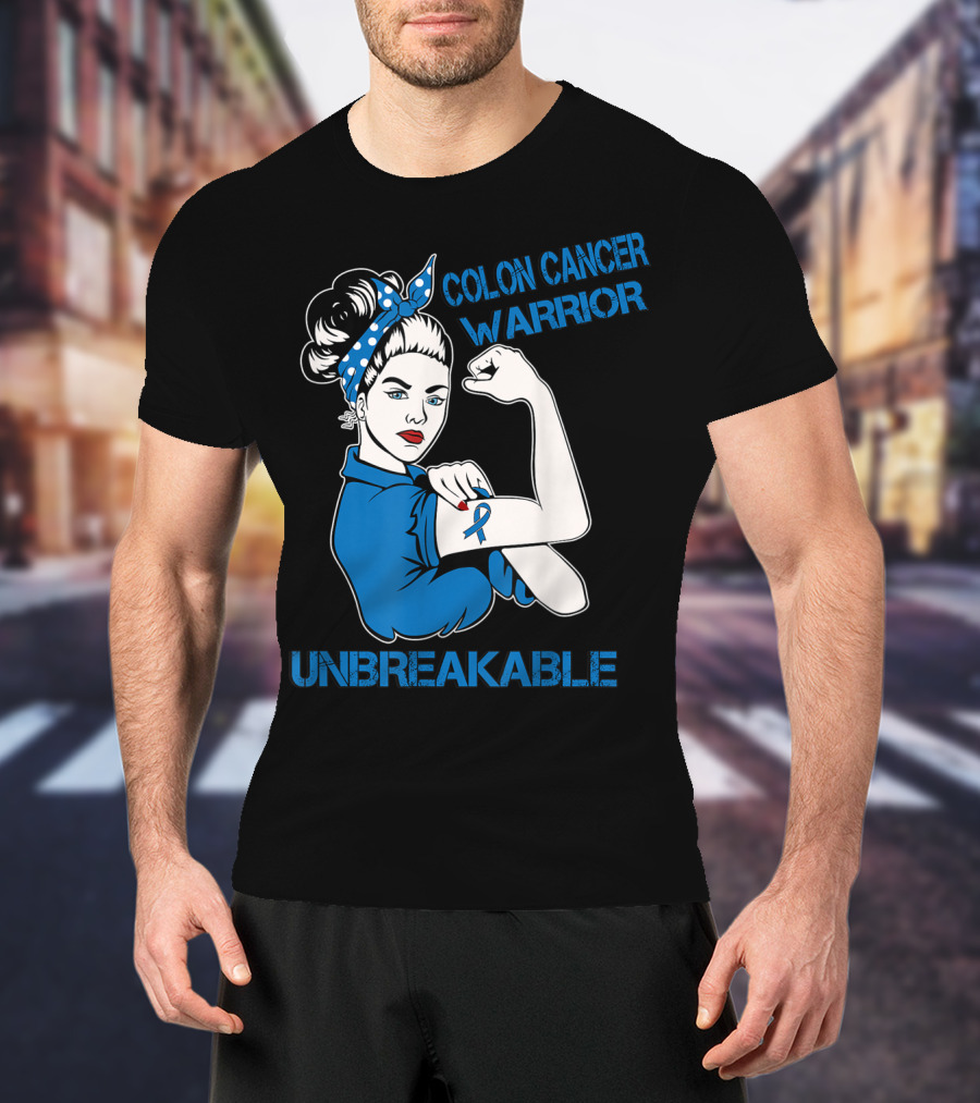 Colon Cancer Warrior Strong Unbreakable T-Shirt