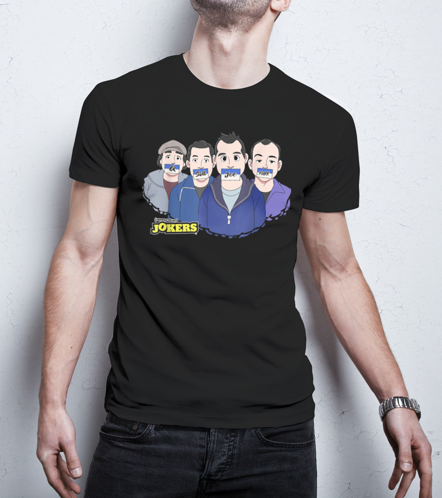 Impractical Jokers Q Sal Joe And Murr Cartoon T-Shirt