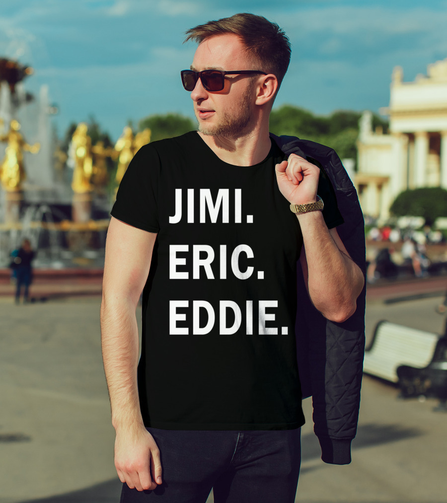 Guitar Gods Jimi Eric Eddie Musician Legends T-Shirt