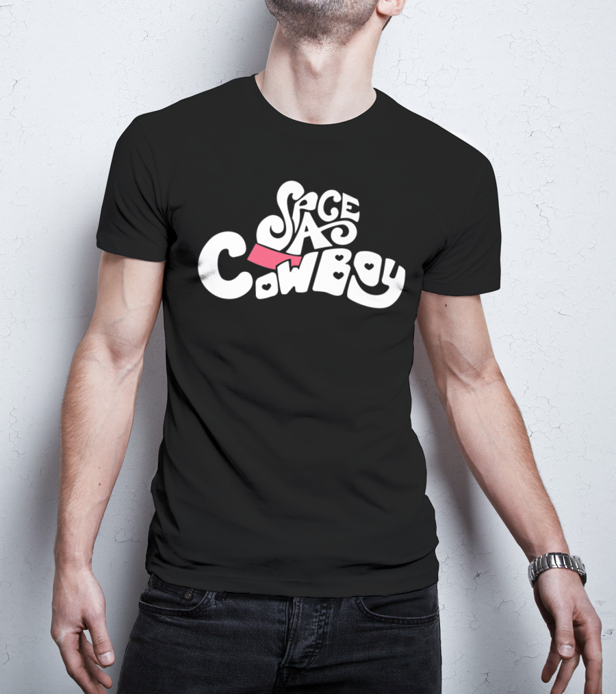 Space Cowboy Retro Typography T-Shirt