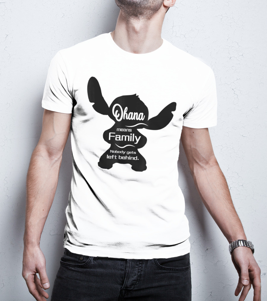 Ohana Means Family Nobody Gets Left Behind Stitch T-Shirt
