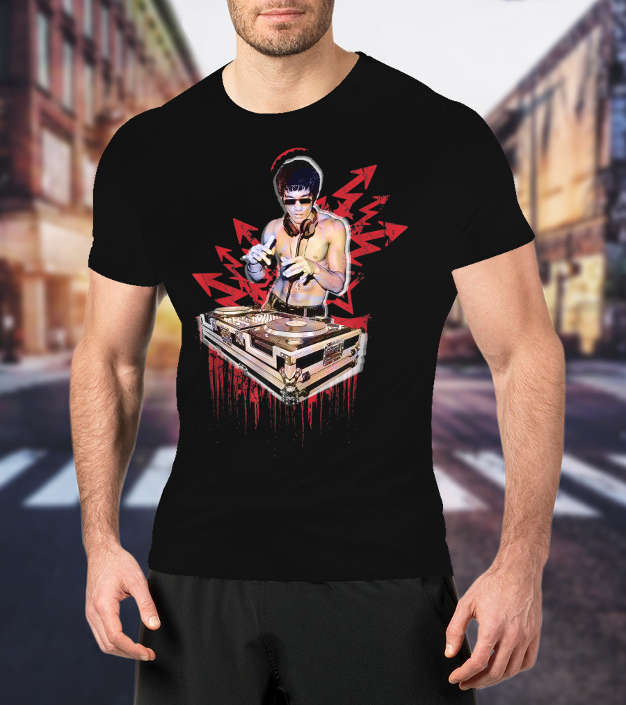Psycho Bruce Martial Arts DJ Music Lover T-Shirt