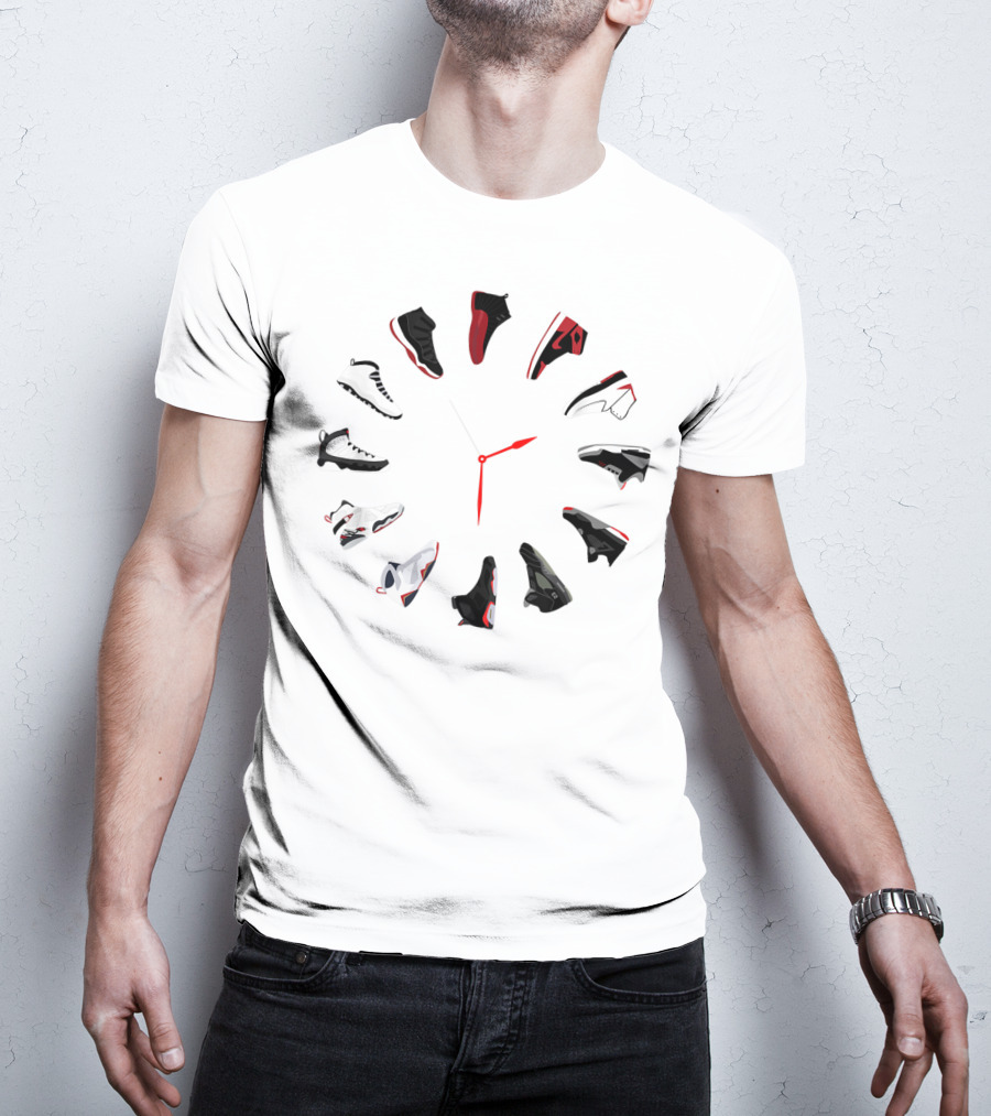 Sneaker Clock With Iconic Shoe T-Shirt