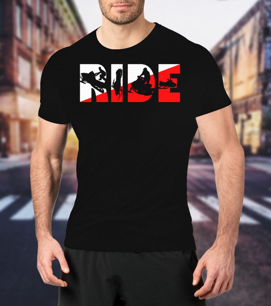 Ride Snowmobile Motor Sled Adventure T-Shirt