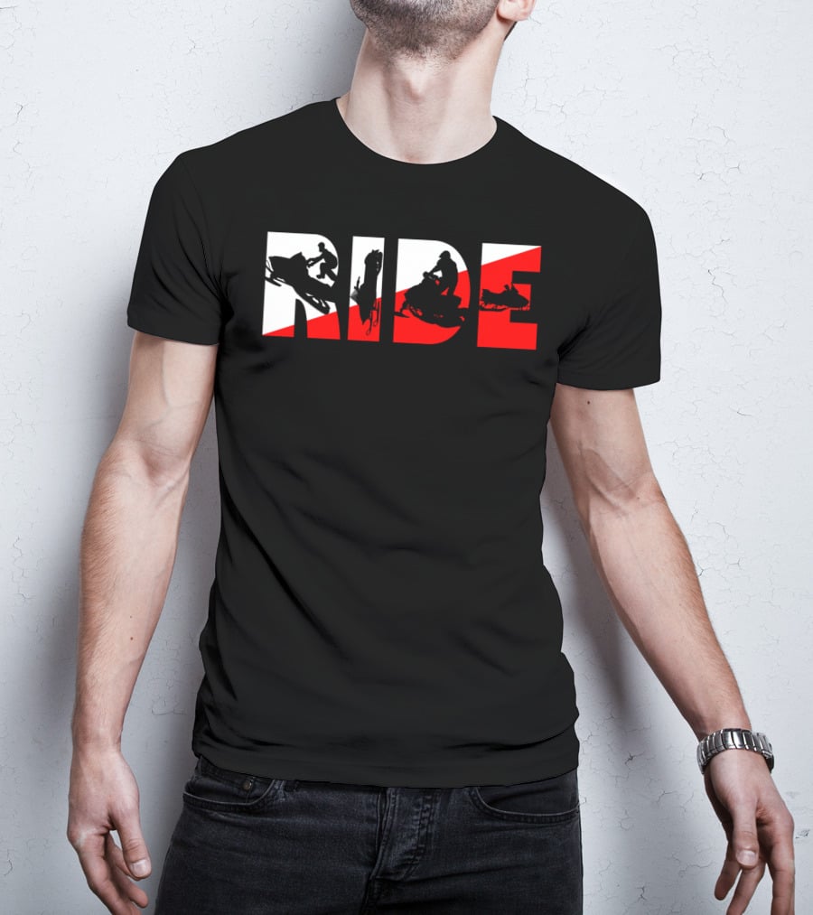 Ride Snowmobile Motor Sled Adventure T-Shirt