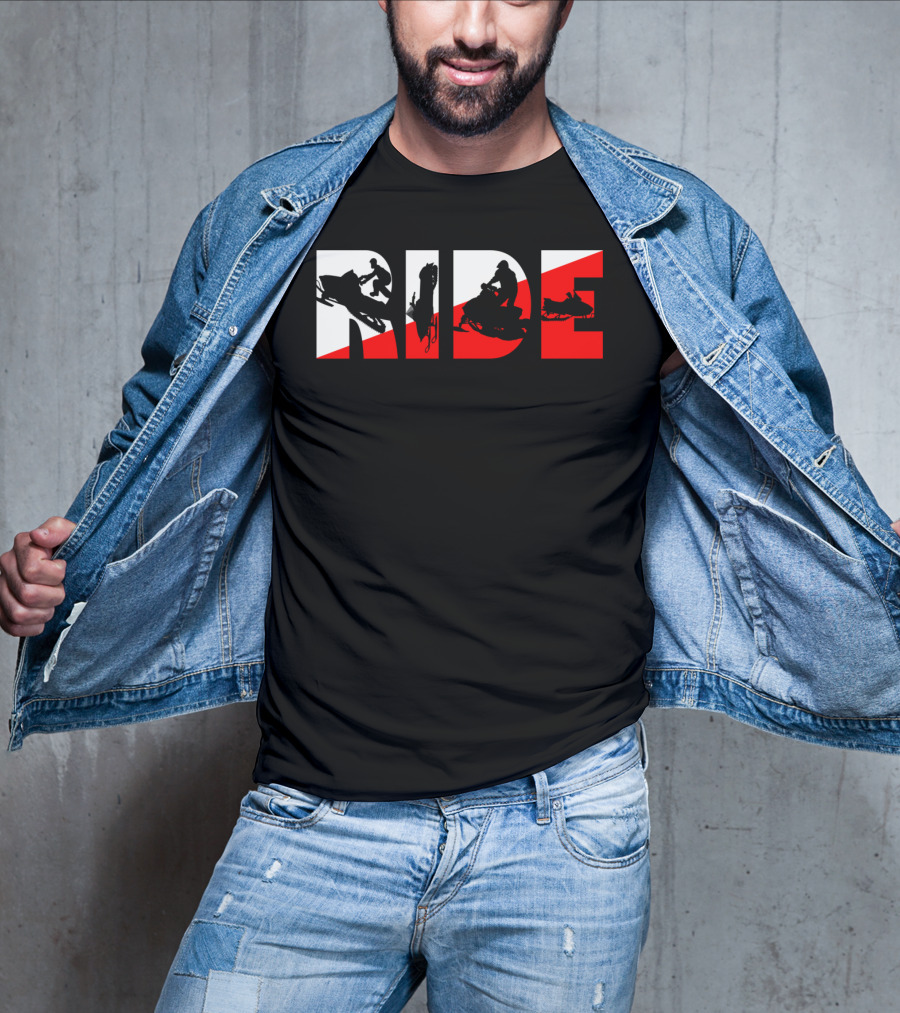 Ride Snowmobile Motor Sled Adventure T-Shirt