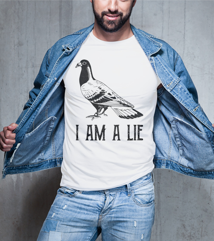 Vintage Bird I Am A Lie Aren't Real Spies T-Shirt