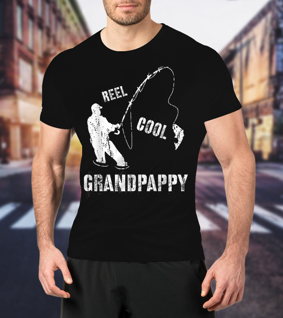 Reel Cool Grandpappy Fishing Fisherman Vintage T-Shirt