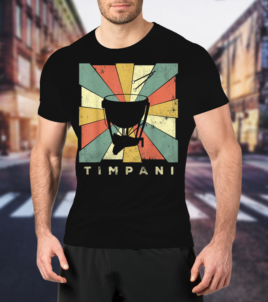 Timpani Vintage Percussion Music T-Shirt