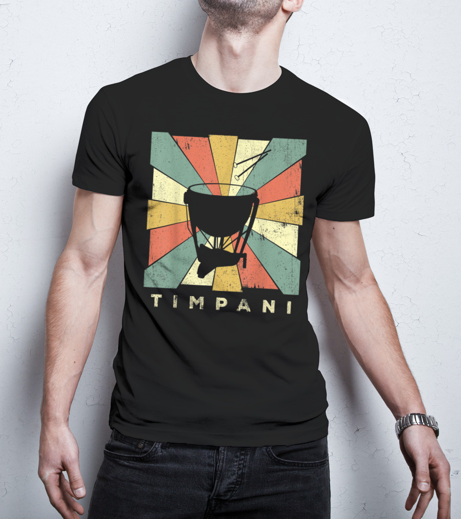 Timpani Vintage Percussion Music T-Shirt