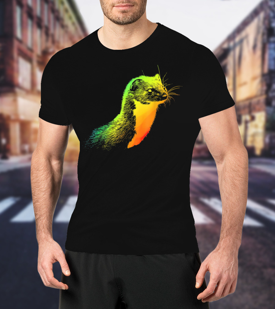 Weasel Vibrant Rainbow Spectrum T-Shirt