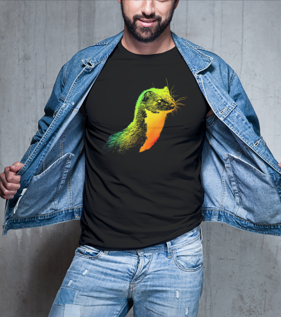 Weasel Vibrant Rainbow Spectrum T-Shirt