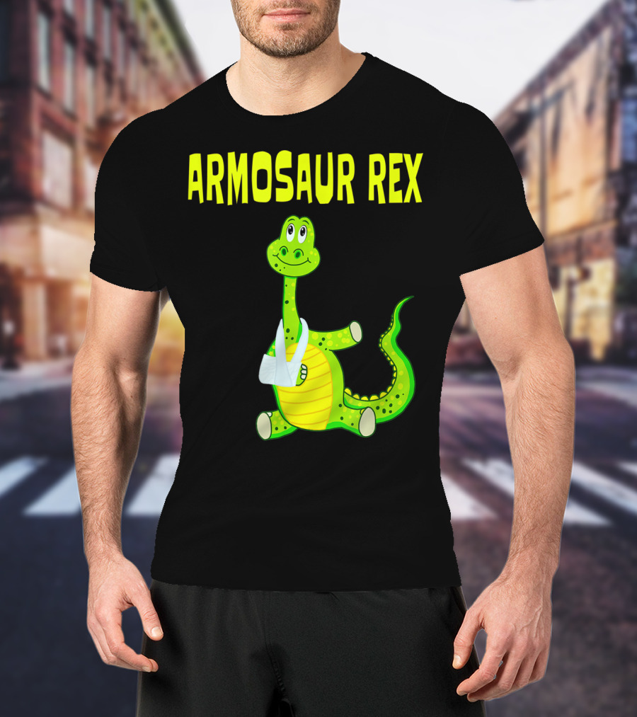Armosaur Rex Funny Broken Arm Dinosaur T-Shirt