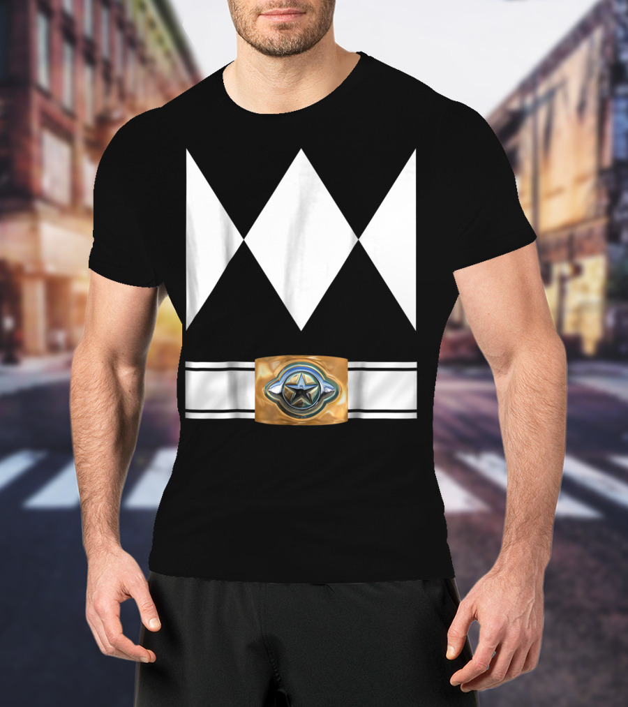 Funny Super Hero Ranger Costume White Diamond Emblem T-Shirt