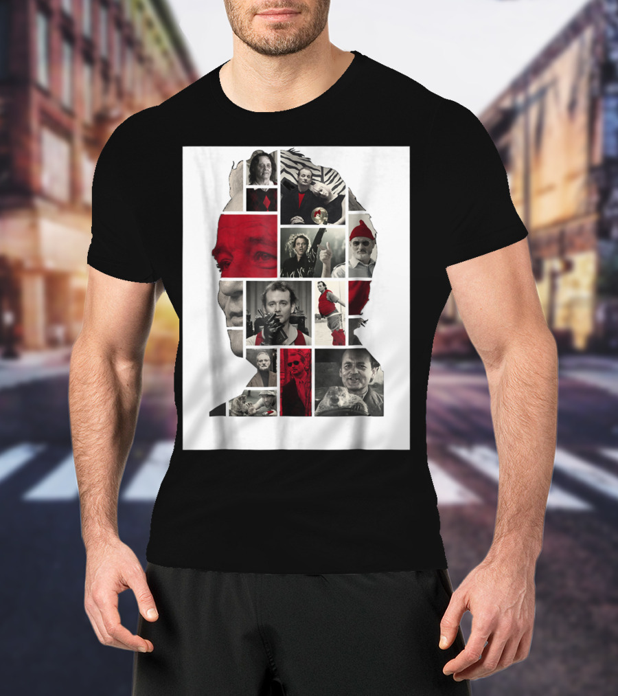 Classic Bill Murray Film Collage T-Shirt