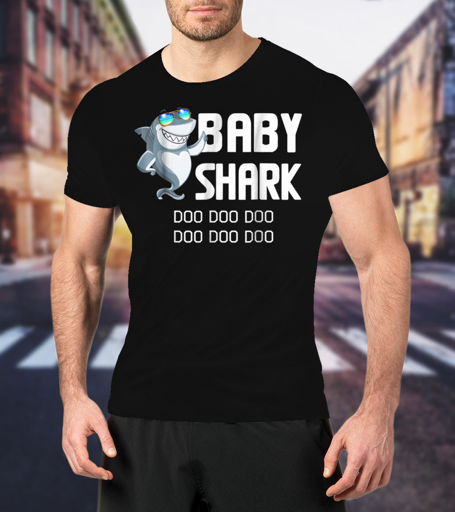 Baby Shark Doo Doo Doo Sunglasses Cool Fun T-Shirt