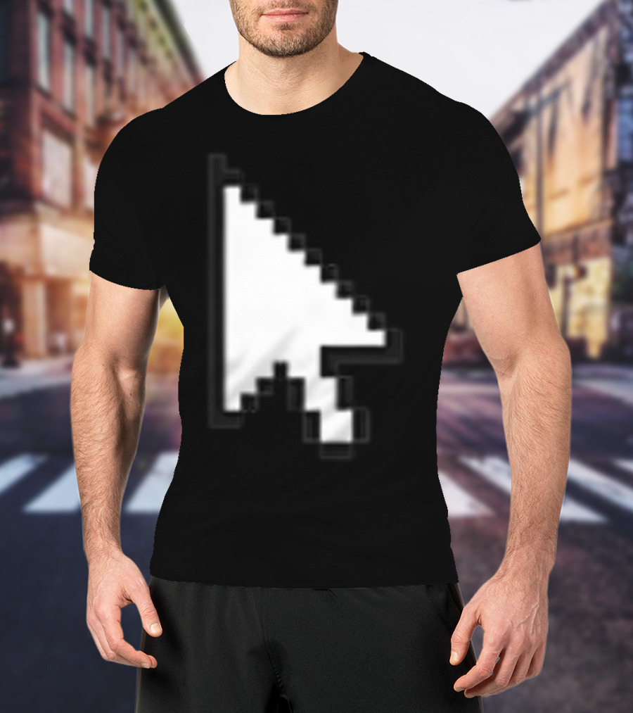 Pixelated White Arrow Cursor T-Shirt