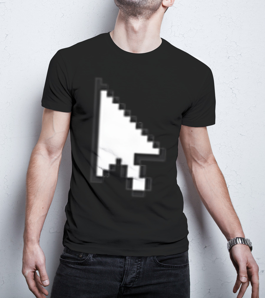 Pixelated White Arrow Cursor T-Shirt