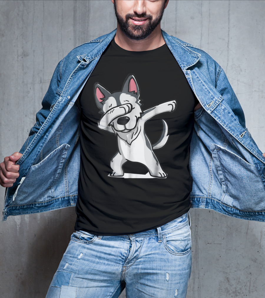 Cute Funny Dabbing Wolf Dab T-Shirt