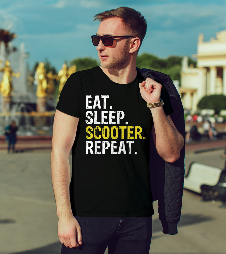 Eat Sleep Scooter Repeat T-Shirt