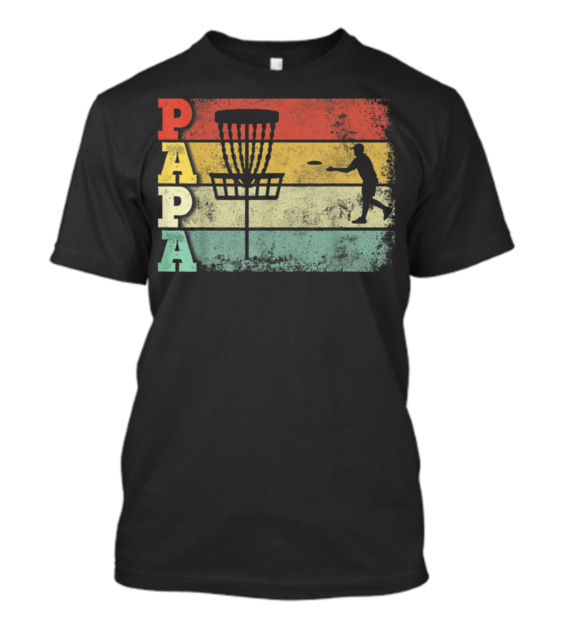 Papa Vintage Disc Golf Dad T-Shirt