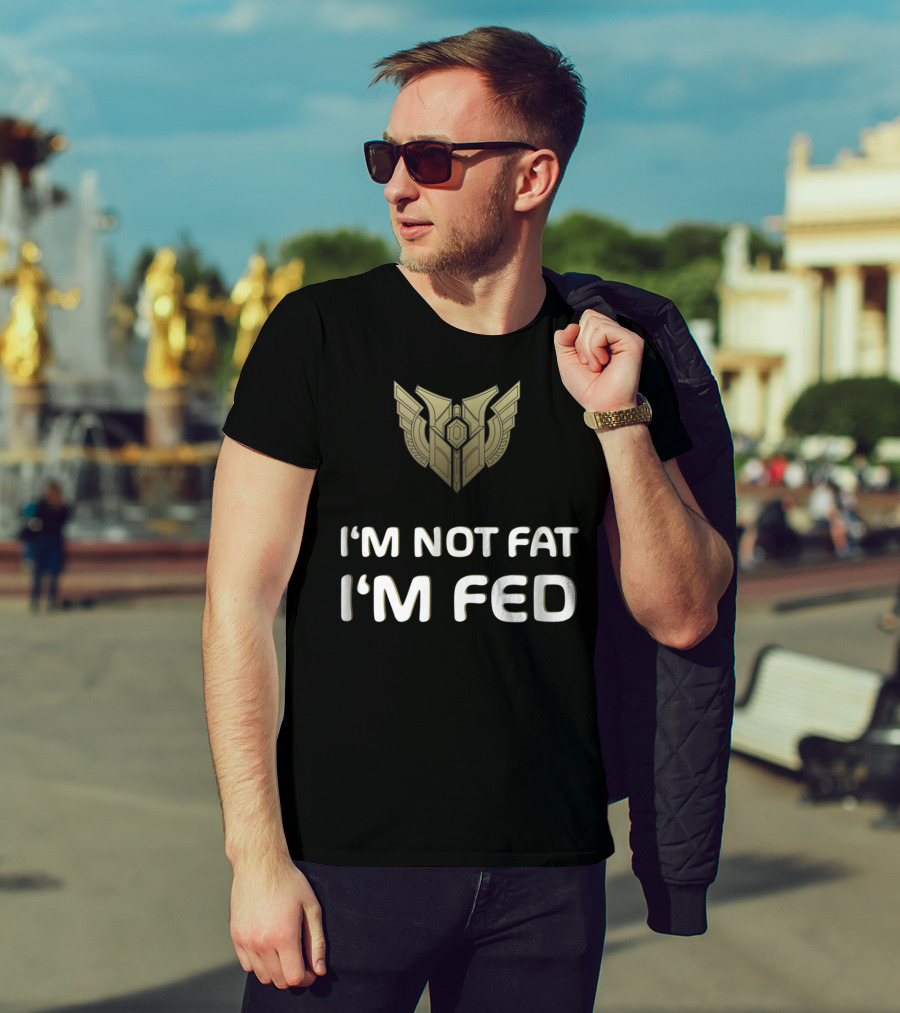 I'm Not Fat I'm Fed Mastery Level 7 Winged T-Shirt
