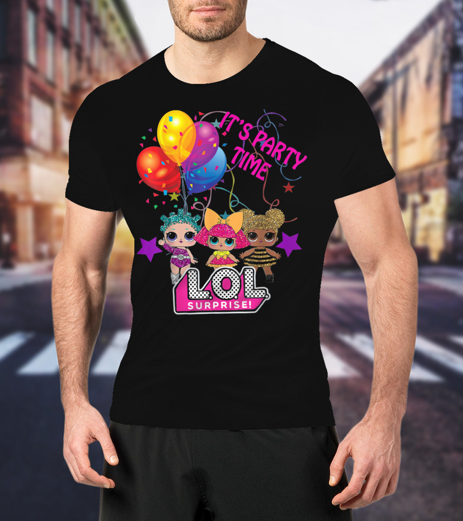 LOL Surprise It's Party Time Balloons And Characters T-Shirt