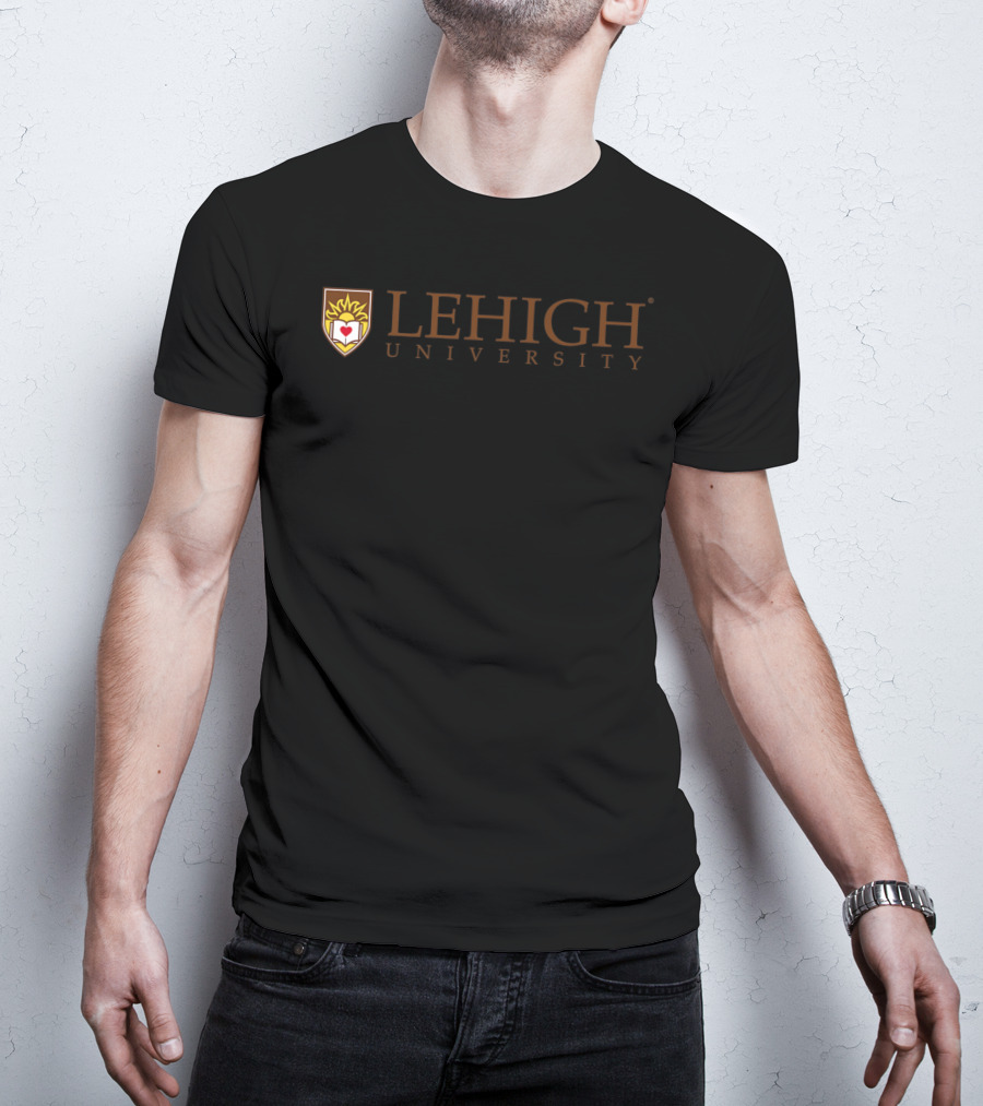 Lehigh University Logo With Shield Emblem And Mountain Hawks Ncaa Pplhu01 T-Shirt