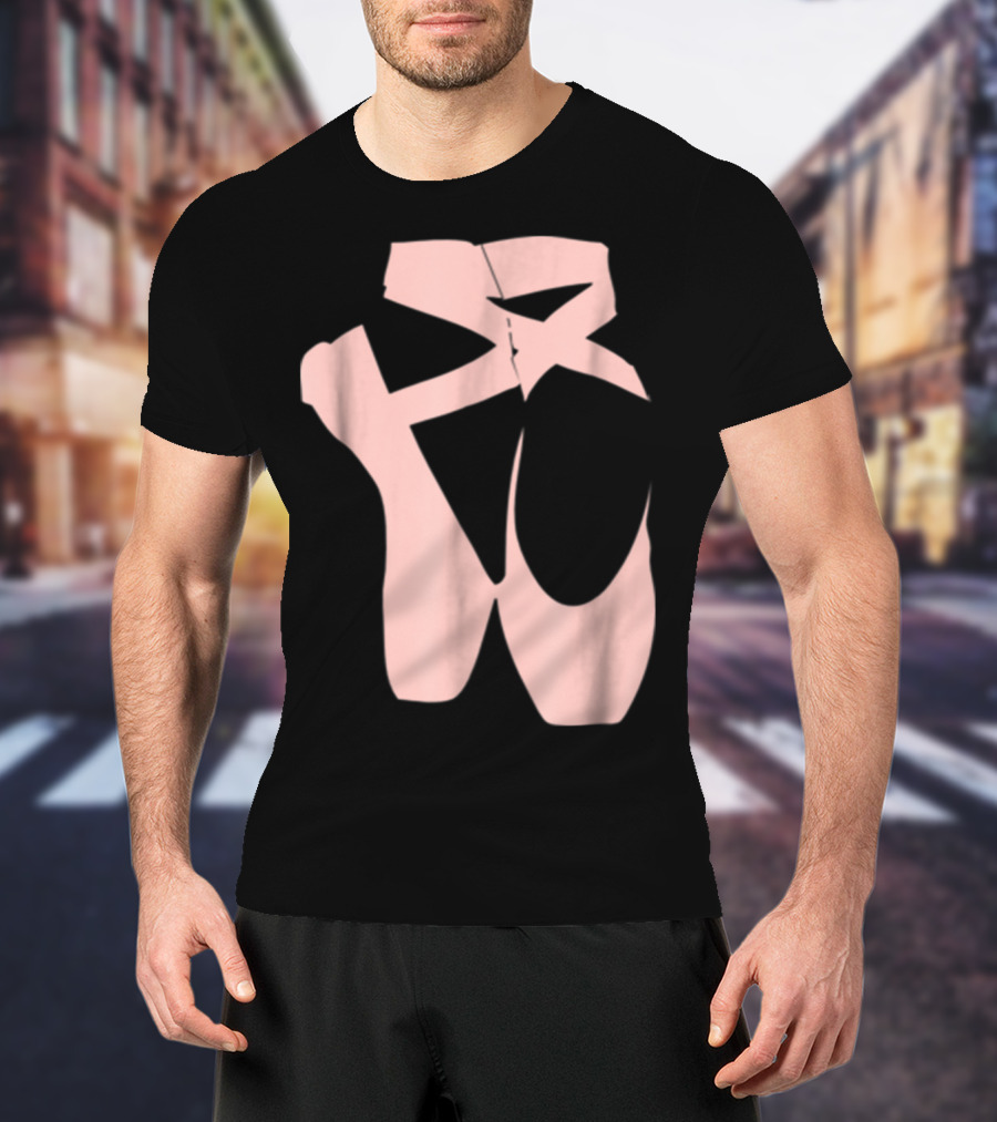 Ballet Dancer Pointe Shoe Ballerina Dancing Barre T-Shirt