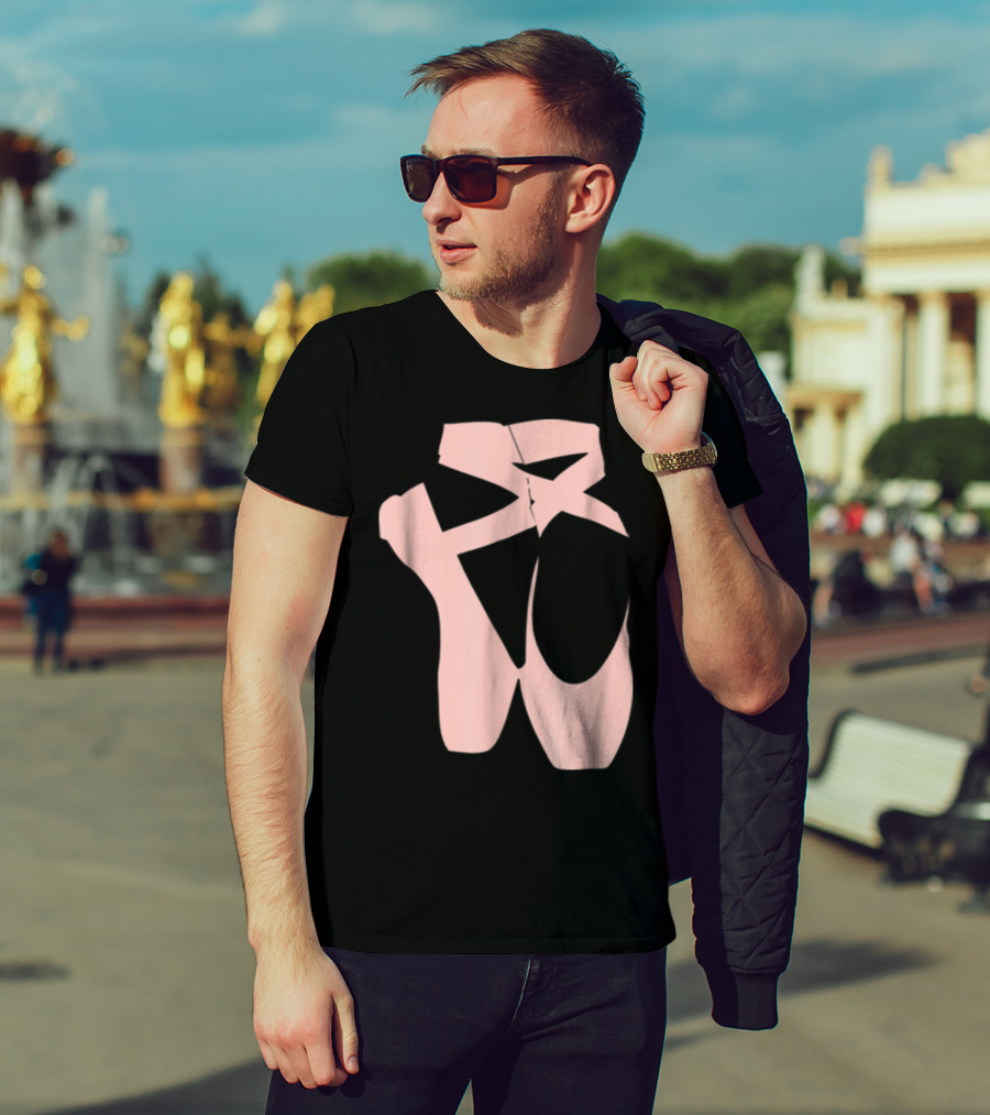 Ballet Dancer Pointe Shoe Ballerina Dancing Barre T-Shirt