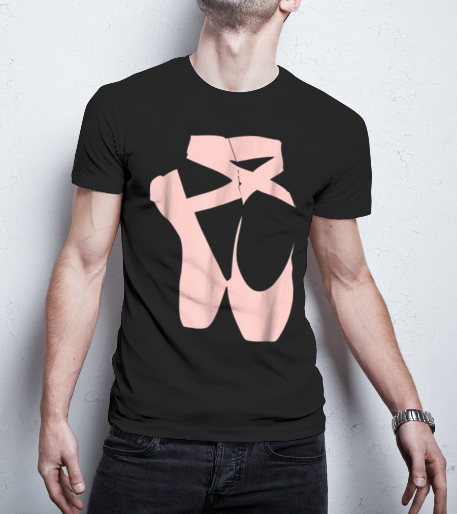 Ballet Dancer Pointe Shoe Ballerina Dancing Barre T-Shirt