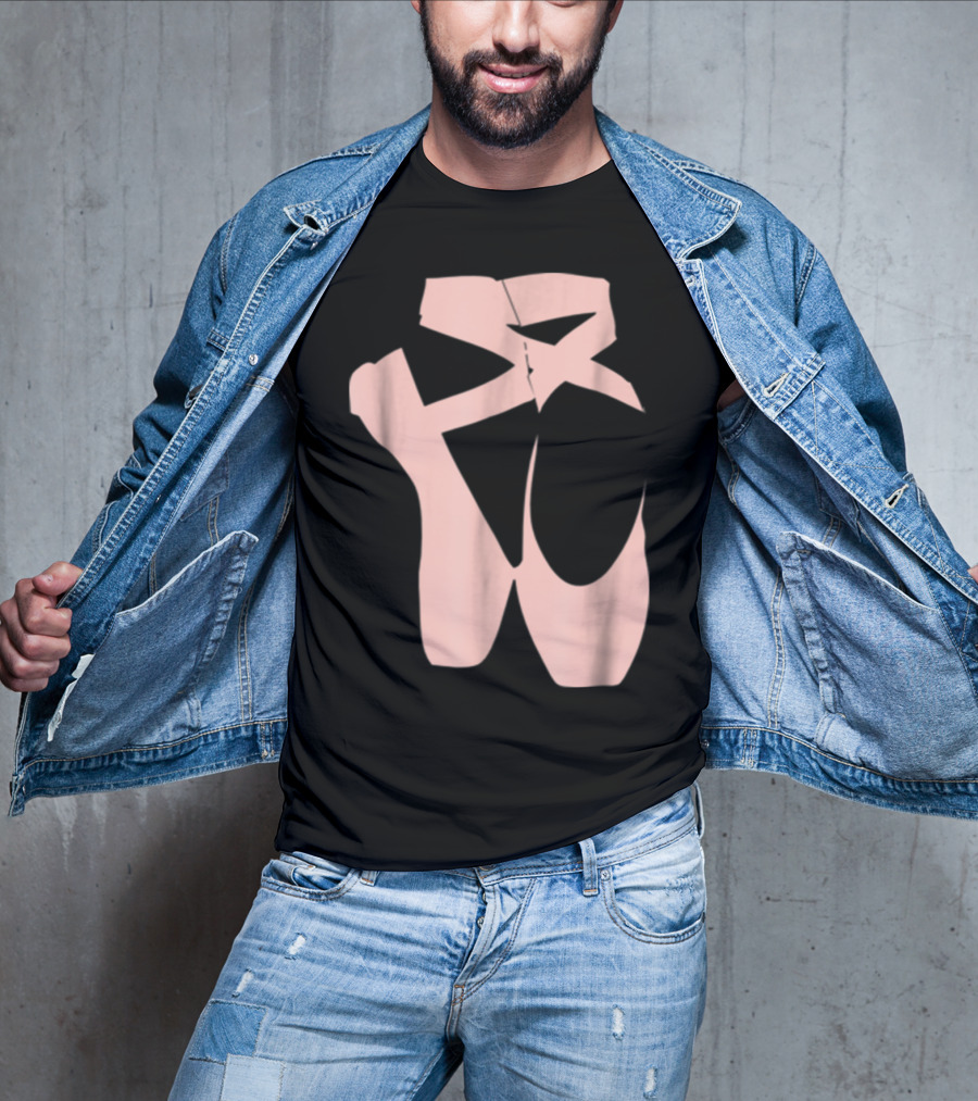 Ballet Dancer Pointe Shoe Ballerina Dancing Barre T-Shirt