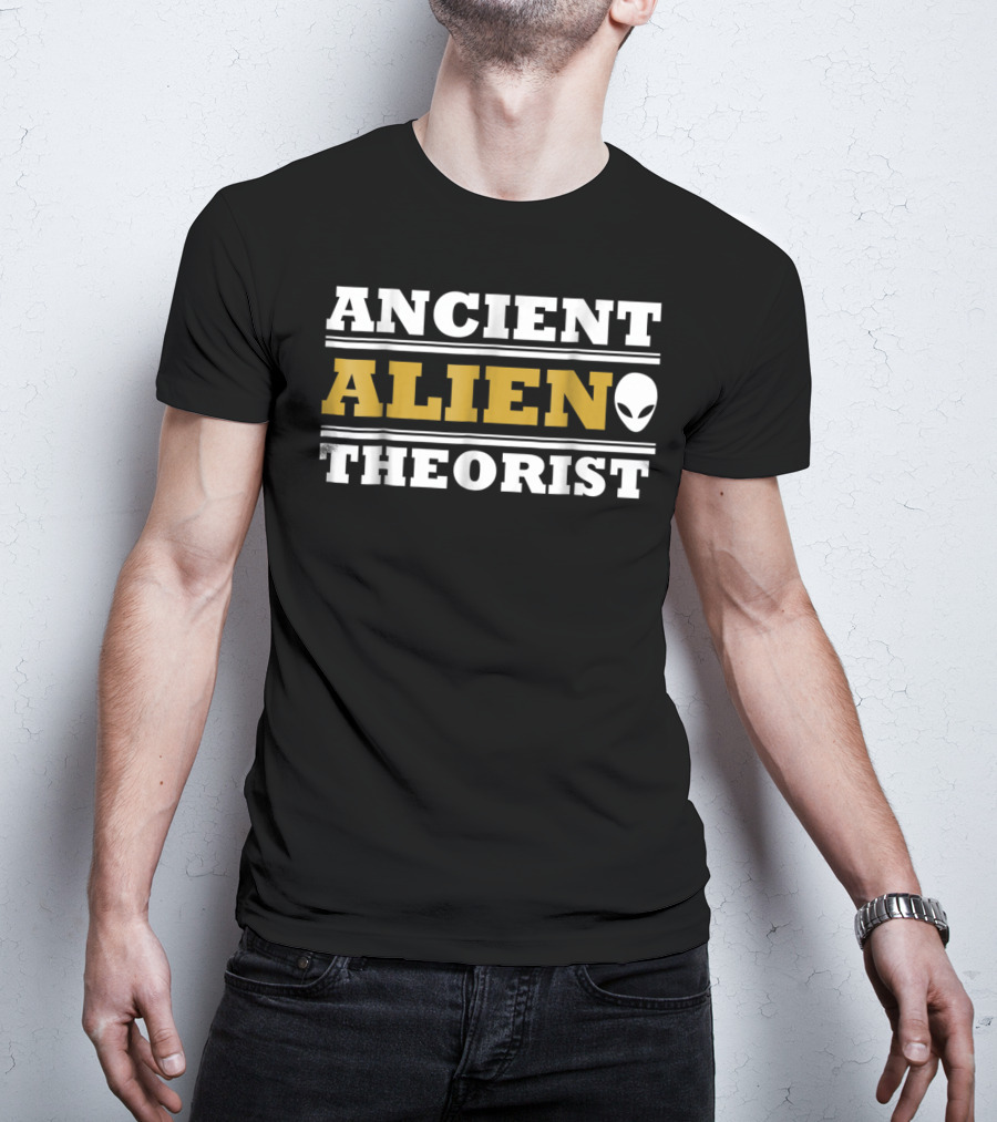 Ancient Alien Theorist Alien Head Space Exploration Day T-Shirt