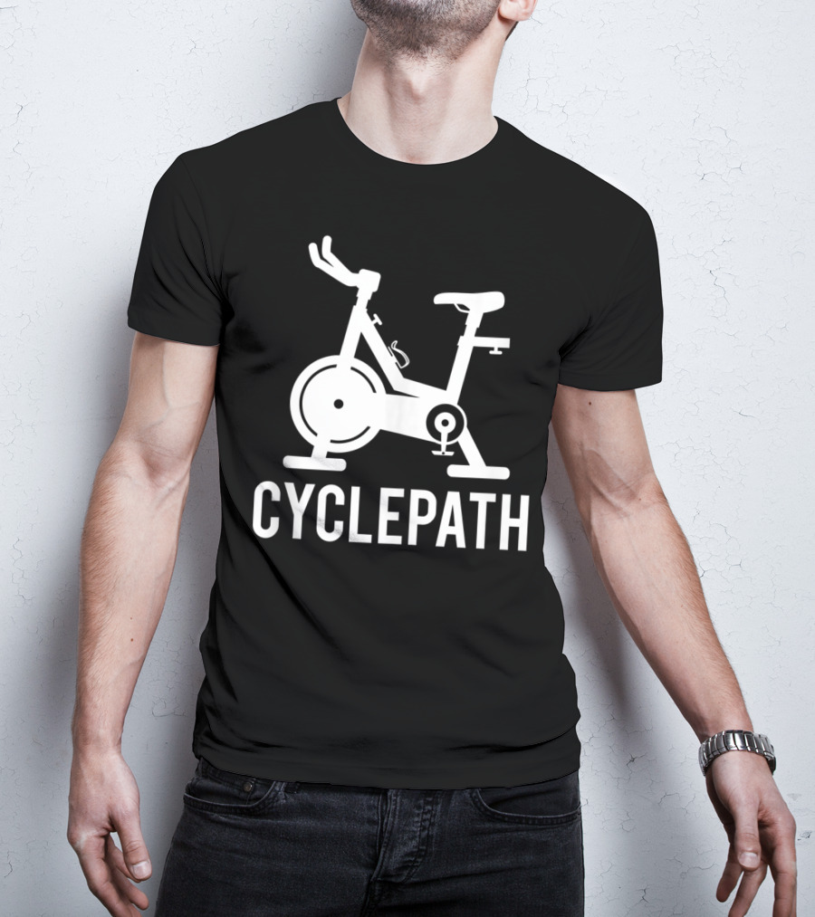 Cyclepath Spin Funny Workout Gym Spinning Class Pun T-Shirt