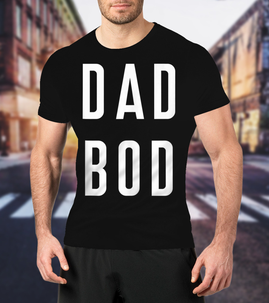 Dad Bod Gym Workout Fitness Yoga T-Shirt