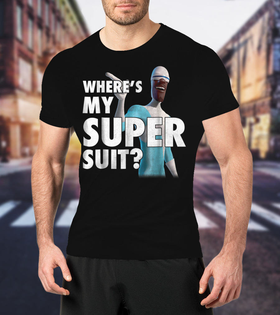 Disney Pixar Incredibles Frozone Where's My Super Suit? T-Shirt