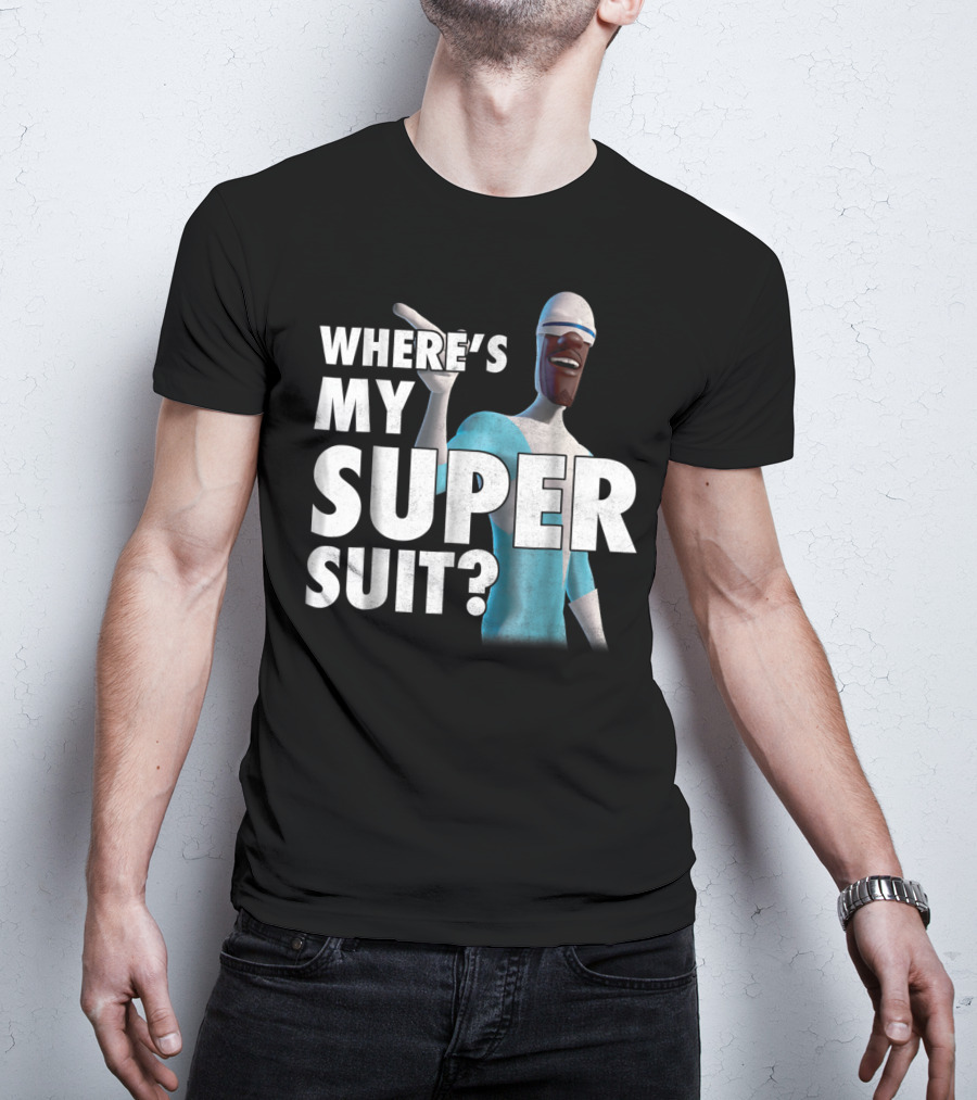 Disney Pixar Incredibles Frozone Where's My Super Suit? T-Shirt