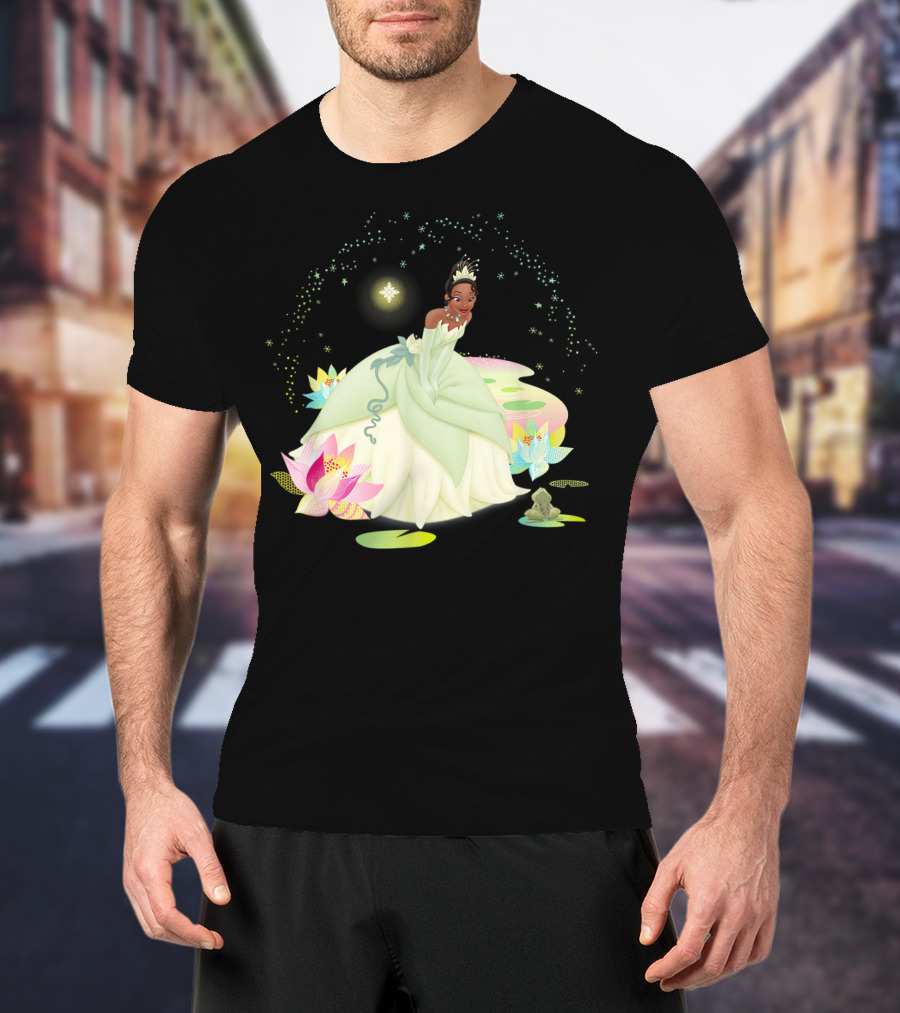 Disney Princess And The Frog Tiana Magical Bayou Scene T-Shirt