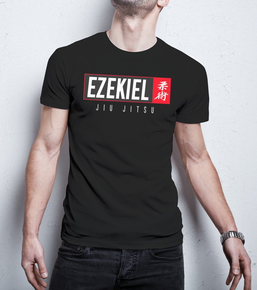 Ezekiel Jiu Jitsu BJJ Brazilian Jujitsu Kanji Martial Arts T-Shirt