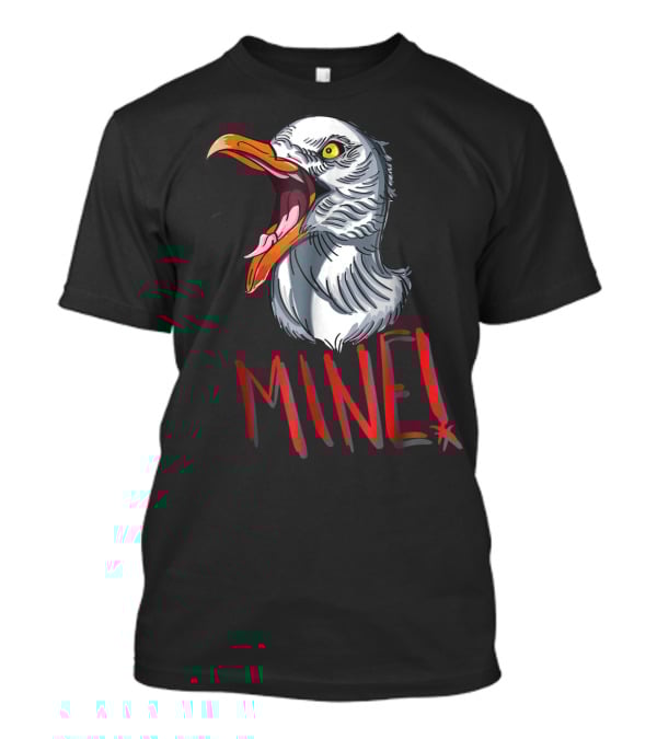 Funny Seagull Mine Save The Beach Chicken Mine T-Shirt