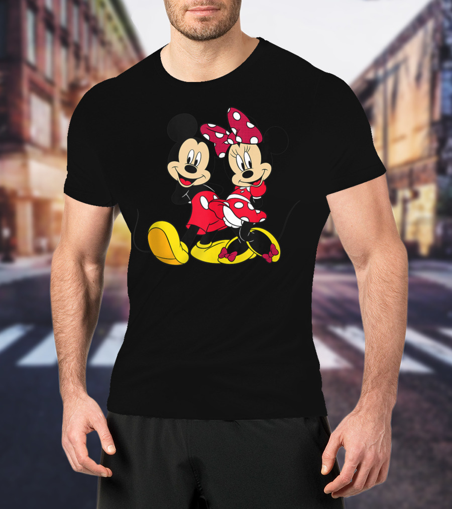 Disney Big Mickey Mouse And Minnie Mouse Classic T-Shirt