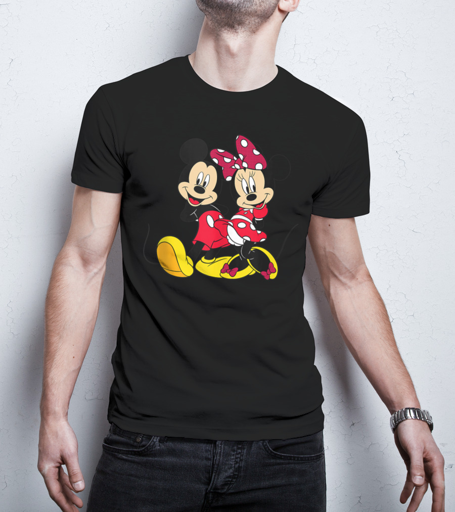 Disney Big Mickey Mouse And Minnie Mouse Classic T-Shirt