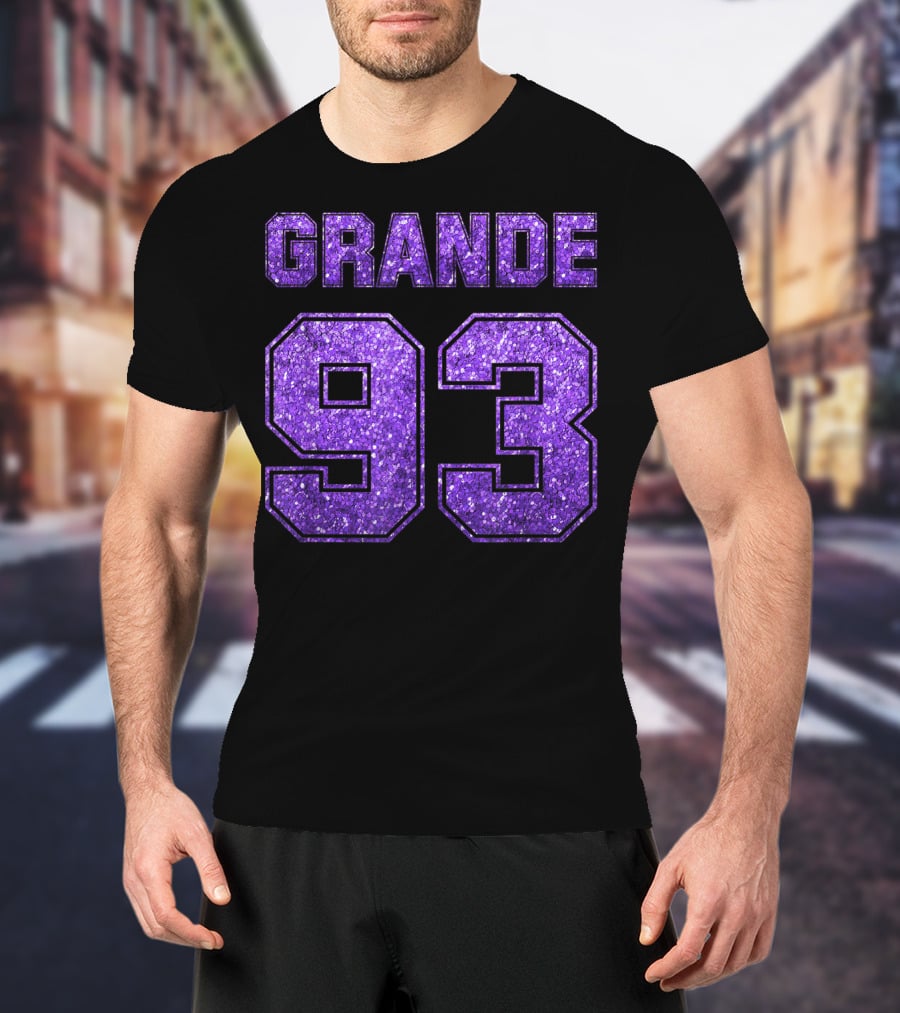 Grande 93 Purple Glitter Deluxe T-Shirt