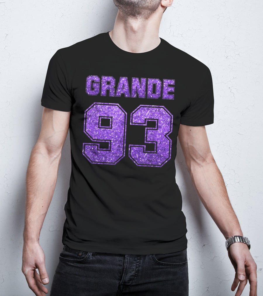 Grande 93 Purple Glitter Deluxe T-Shirt