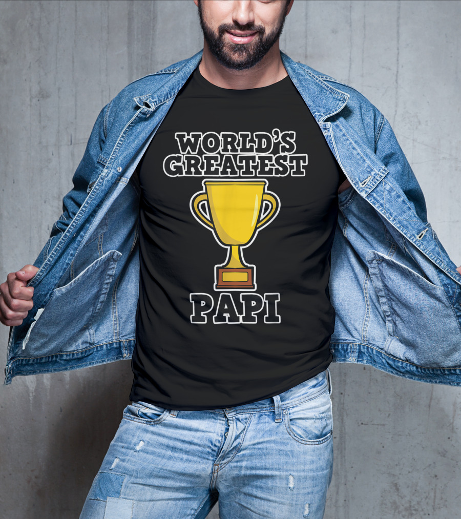 World's Greatest Papi Trophy T-Shirt